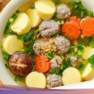 Resep Sup Tofu Bola Daging dan Sayuran, Komplet Isinya Mantap Gurihnya