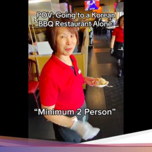 Ditolak Makan Sendirian Hingga Resto Korea, Video TikToker Ini Viral