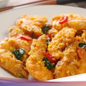 Resep Udang Goreng Saus Telur Asin ala Restoran, Gurihnya Spesial