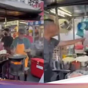 Kesal Makanannya Lama Disajikan, Pria Ini Ngamuk Banting Wajan Penjual