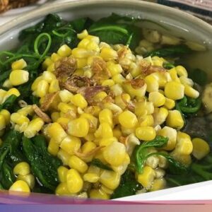 Resep Sayur Bayam Jagung Temu Kunci yang Sedap Bernutrisi