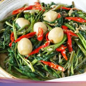 Resep Cah Kangkung Telur Puyuh buat Makan Siang Nikmat