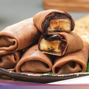 Resep Dadar Gulung Isi Pisang Cokelat yang Enak Buat Ngemil