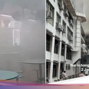 Viral! Wanita Ini Tetap Santuy Makan Kwetiau Di Terjadi Kebakaran
