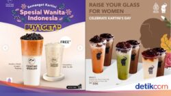 7 Promo Spesial Hari Kartini, Beli Minuman hingga Milk Tea Bersama Harga Cuan!