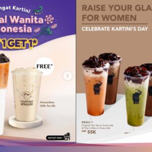 7 Promo Spesial Hari Kartini, Beli Minuman hingga Milk Tea Bersama Harga Cuan!