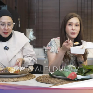 Endulita! Maia Estianty Cicip Lontong Kupang Hingga Pecel Semanggi